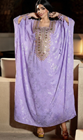 Robe Abaya Modeste de Luxe Dorée à Estampage Floral Vintage pour Femmes Musulmanes, Taille Unique, en Polyester Anti-Statique, Idéale pour l'Été