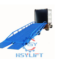 6 tonnes-15 tonnes de remorquage mobile niveleur de quai hydraulique chariot élévateur rampe mobile rampe de chargement de conteneurs