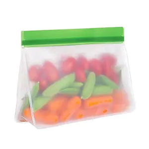 Toptan taze silikon gıda depolama sebze meyve kullanımlık silikon çanta