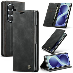 Étui <span class=keywords><strong>de</strong></span> téléphone rétro CaseMe pour Samsung Galaxy Z Fold 8 Ultra, support pour cartes, étui <span class=keywords><strong>de</strong></span> protection pour téléphone portable pour Samsung Z Fold 8 Ultra - Product Image 1