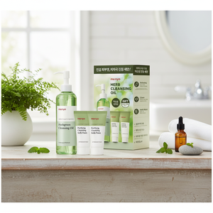 Ensemble de soins pour la peau Manyo Herb Green 200mL huile nettoyante et 20mLx2ea mousse purifiante à la soude de bonne qualité - Product Image 3