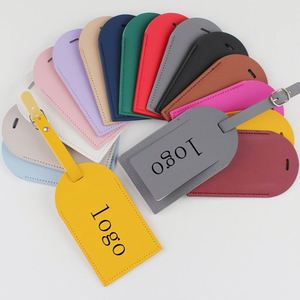 Étiquette de bagage personnalisée en similicuir imprimée sur mesure, étiquette d'identification étanche avec nom pour l'identification des valises de voyage - Product Image 4
