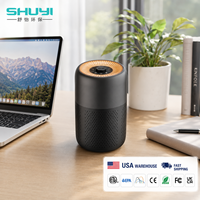 Mini Purificador de Aire Silencioso para Dormitorio o Escritorio, Ideal para Regalo, con Certificación CE y FCC, Disponible en Almacén de EE. UU., OEM/ODM