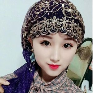 2025 New Fashion Solid Color Chiffon Headscarf Sports Baseball Cap Instant Scarf Shawl Ethnic <b>Hat</b> <b>for</b> Summer Muslim Women - Product Image 3