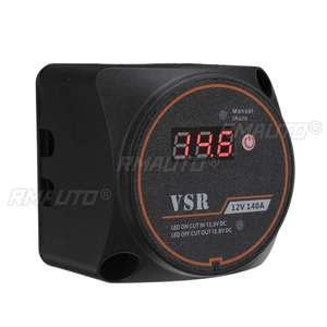 รีเลย์แยกการชาร์จแบบไวต่อแรงดันไฟฟ้า พร้อมหน้าจอดิจิตอล VSR 12V 140A สำหรับรถบ้าน รถ RV เรือยอชท์ เรือเดินสมุทร อุปกรณ์แยกแบตเตอรี่อัจฉริยะ - Product Image 3