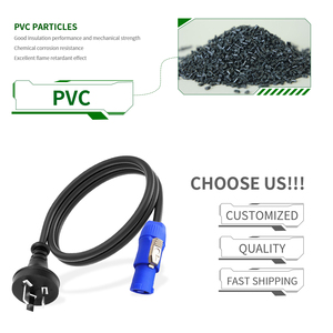 Connecteur bleu PowerCON industriel professionnel à 3 broches prise étanche australienne 240V 10AMP AU à câble d'extension d'alimentation Audio - Product Image 4