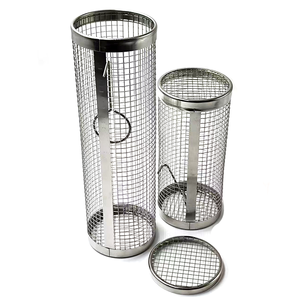 Cage <span class=keywords><strong>de</strong></span> <span class=keywords><strong>barbecue</strong></span> portable résistante à la chaleur avec crochet et fourchette, emballée individuellement pour le camping en plein air, les pique-niques, les barbecues et l'utilisation familiale - Product Image 3