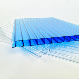 Plaques alvéolaires ondulées en <span class=keywords><strong>polycarbonate</strong></span> multi-parois à triple structure six parois, à isolation thermique supérieure pour toiture, écoénergétiques - Product Image 5
