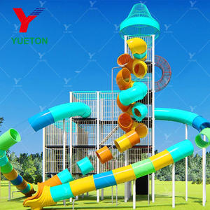 Sécurité et équipement extérieur passionnant de terrain de jeu avec la glissière élevée et la glissière de tube à vendre - Product Image 3