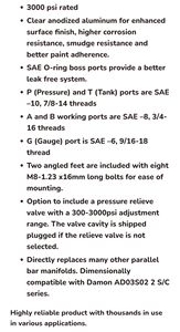 Гидравлический коллектор клапана серии XTCG, алюминиевый 6061/7075 D03/D05/NG6/Cetop3, паттерн (1-5 станций), предохранительный клапан MSA6, 3 года - Product Image 6