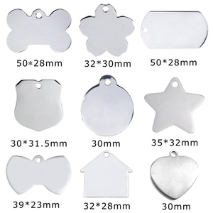 टिकाऊ व्यक्तिगत स्टेनलेस हवा टैग कुत्ते कॉलर लटकन एल्यूमीनियम टैग पालतू कुत्तों के लिए धातु रिक्त नाम टैग के लिए - Product Image 4