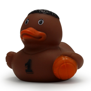 Самая продаваемая игрушка-утка в виде баскетбольного мяча, резиновая, с индивидуальным логотипом, для ванной, спортивная резиновая утка-баскетболист - Product Image 4