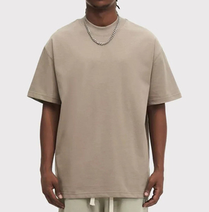 Summer Casual Short Sleeve Streetwear Solid Color Custom Logo Blank <b>Mock</b> Neckline Washed Faded <b>Tops</b> T Shirts Unisex - Product Image 2