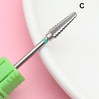 Nouvelles fraises à ongles en diamant à tête plate en acier tungstène argenté pour manucure - Outils durables pour salon de nail art, diamètre de tige 2,35 mm, usage domestique
