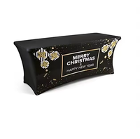 Jeté de table personnalisé 6ft 8ft Couverture d'exposition personnalisée Nappe jetable