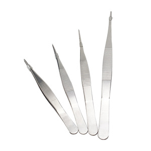 Pinces à dissection en acier inoxydable, pinces droites pointues, 125 mm à 200 mm, usage en laboratoire médical - Product Image 4
