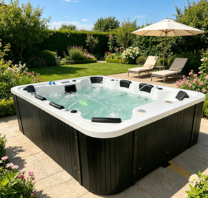 AOWO Jacuzzi <span class=keywords><strong>de</strong></span> Hidromasaje Grande <span class=keywords><strong>para</strong></span> 8-10 Personas, <span class=keywords><strong>Spa</strong></span> Exterior <span class=keywords><strong>de</strong></span> Acrílico <span class=keywords><strong>para</strong></span> Jardín y Uso Comercial - Product Image 1