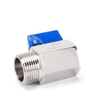 Mini válvula de bola de acero inoxidable de 1/2 ", índice sanitario, válvula de bola Manual de diámetro completo, Mini válvula de bola de acero inoxidable 304 316L 1/4 - Product Image 3