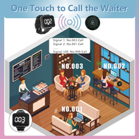 Système de téléavertisseur sans fil longue portée pour serveurs, sonnette d'appel pour service de table pour restaurants et cafés