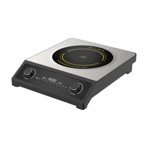 Nouvelle table de cuisson électrique 24 pouces 3 brûleurs cuisinière à induction intégrée 24 "contrôle du bouton supérieur de la cuisinière 220-240V pour appareil ménager (pas de prise)