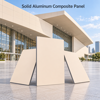 Panneau composite en aluminium massif à grain de bois 4x8 pieds, plaque ACP pour la décoration murale de cuisine