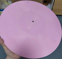 Effen Kleur Roze Aangepaste Audio Op Vinyl Schijf Voor Platenspeler 12 "Vinyl Plaat Drukken Op Lp Productie