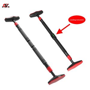 Barra de dominadas de acero ajustable y bloqueable CZFIT para interiores, barra horizontal de montaje en pared sin taladrar con indicador de nivel para gimnasio en casa - Product Image 1