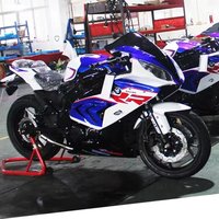 Motocicleta Baodiao Double RR Ninja de Segunda Mano, Modelo Dragon Horizon R3, V6 Bicilíndrico, Fabricada en China, Puede Registrarse