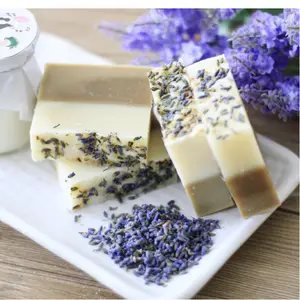 Private Logo Natural Herbal Matcha Lavender Soap Bar Cold Press Essential Oil Multi-layer Soap