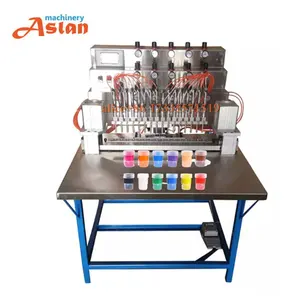 customized paint color strips filling machine/ 50ml acrylic paint liquid filling sealing machine