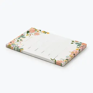 Op Maat Bedrukte Bloemen Dagelijkse Wekelijkse Planner Om Lijst Notitieblokken Te Doen