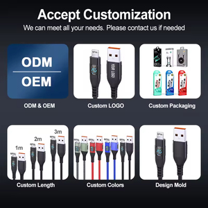 Câble <span class=keywords><strong>USB</strong></span> <span class=keywords><strong>vers</strong></span> 8 broches JILIAN 6FT 10FT 12W avec affichage numérique LED et charge rapide PD, câble <span class=keywords><strong>USB</strong></span>-C <span class=keywords><strong>vers</strong></span> 8 broches pour appareils Apple - Product Image 6