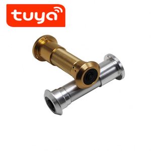<span class=keywords><strong>Caméra</strong></span> de <span class=keywords><strong>sonnette</strong></span> sans fil grand angle avec vision nocturne infrarouge et œil de chat, compatible Tuya pour maison intelligente, antivol - Product Image 1