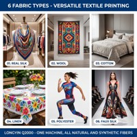 Machine d'impression textile industrielle double face pour tissus en coton, soie, polyester, encre réactive, dispersée, par sublimation, rouleau à rouleau