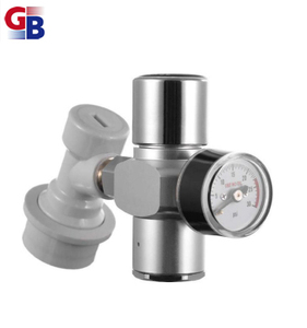 Corny Keg Beer CO2 Ladegerät, 0-60PSI Mini tragbarer CO2-Regler mit Kugel gas geschlossenen Schnell anschlüssen - Product Image 6