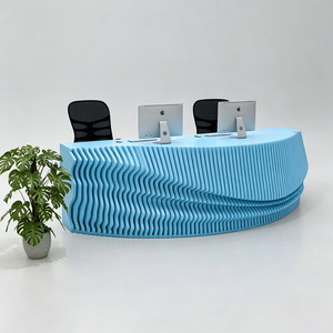 Comptoir d'accueil personnalisé en FRP pour hôtel, bureau, centre de beauté, centre commercial, club - Product Image 2