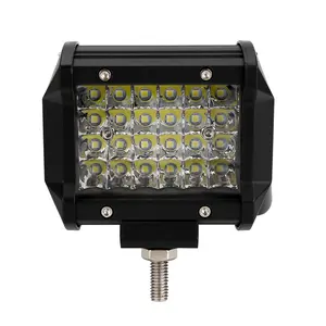 Farol para carro, 4 polegadas, 72w, offroad, led, para trabalho, luz, montagem por carros, piscina, led, para suv, atv, caminhão, trator, reboque