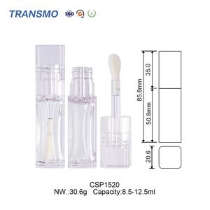 8.5-12.5ml Wholesale clear Tube Custom logo Cosmetic Liquid Concealer Tubes Empty Plastic Lipgloss Tubes - Product Image 2