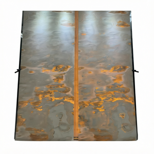 Panel de Revestimiento de Piedra Natural de Pizarra Negra Pulida en Losa Delgada para Piso y Pared de Villa - Product Image 1
