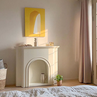 Meuble de rangement décoratif de style nordique simple, cheminée française, salon, entrée, chambre à coucher, étagères