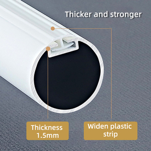 Bán buôn phong cách đơn Roman đầu tròn cửa sổ Rèm cực với kim loại holdbacks phụ kiện cổ điển từ nhà cung cấp - Product Image 2