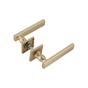 Pegangan kunci pintu privasi, bagian kunci warna emas pegangan tuas pintu Interior dengan kunci - Product Image 2