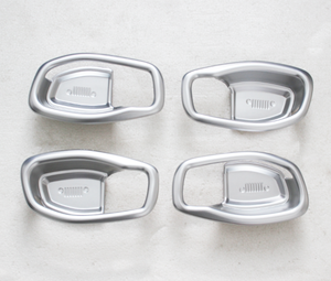Hot Auto ABS Chrome Feuille Kit Pièces De Rechange De Voiture Décoration Intérieure Fit Pour Jeep <span class=keywords><strong>Renegade</strong></span> 2016 Bol De Porte Intérieure - Product Image 2