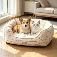Cama Extra Grande para Mascotas, Perros de Raza Gigante, Impresión Personalizada, Suave para la Piel, Base Impermeable Antideslizante, Tapete de Descanso Lavable