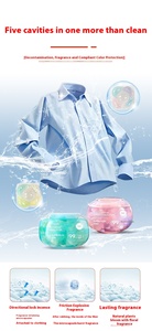 Promo! Pod Cuci Pakaian Sekali Pakai Ramah Lingkungan Aroma Laut 8g Bentuk Gel untuk Pakaian 50pcs Kemasan Kotak untuk Mencuci Baju - Product Image 5
