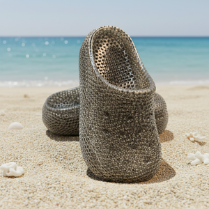 Custom 3D Printed TPU Resin Elastic Soft <b>Beach</b> Walking & Running <b>Shoes</b> for <b>Men</b> and Women-Functional Prototypes OEM - Product Image 2