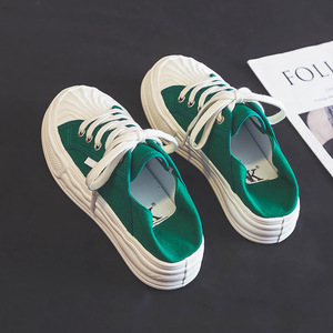 Sh11030a <span class=keywords><strong>scarpe</strong></span> da <span class=keywords><strong>donna</strong></span> in tela con altezza crescente di colore verde da <span class=keywords><strong>donna</strong></span> taglia 35 - 40 <span class=keywords><strong>scarpe</strong></span> con plateau da <span class=keywords><strong>donna</strong></span> - Product Image 4