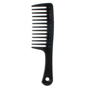 Peigne <span class=keywords><strong>de</strong></span> <span class=keywords><strong>coiffure</strong></span> professionnel à dents larges Brosse à cheveux à manche en plastique avec logo personnalisé pour un usage domestique et divers styles d'extensions <span class=keywords><strong>de</strong></span> cheveux - Product Image 4