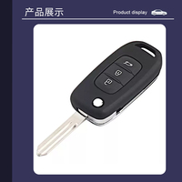Clés intelligentes de remplacement Renault, clés de véhicule, 2/3 boutons, puce 4A, porte-clés de voiture, 433,92 MHz, fabricant