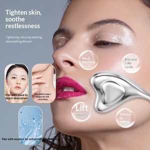 Cuchara de Hielo <span class=keywords><strong>para</strong></span> <span class=keywords><strong>Crioterapia</strong></span>, Cuchara de Acero Inoxidable <span class=keywords><strong>para</strong></span> Masaje Facial, Cuchara de Iones Negativos <span class=keywords><strong>para</strong></span> el Cuidado de la Piel - Product Image 3